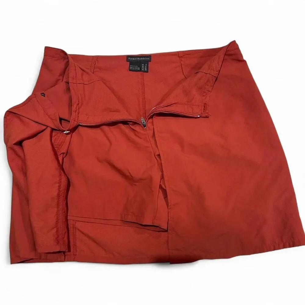 Royal Robbins Rust Burnt Orange Utility Outdoor Skort